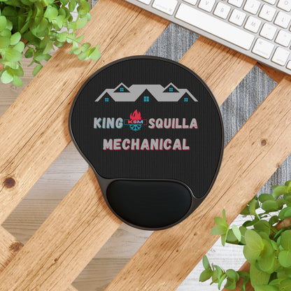 KSM Mouse Pad with Wrist Rest - Office Desk Accessory - King Squilla Mechanical