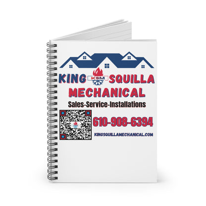 KSM Light Spiral Notebook - HVAC Sales, Service & Installations - King Squilla Mechanical