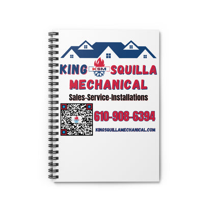 KSM Light Spiral Notebook - HVAC Sales, Service & Installations - King Squilla Mechanical