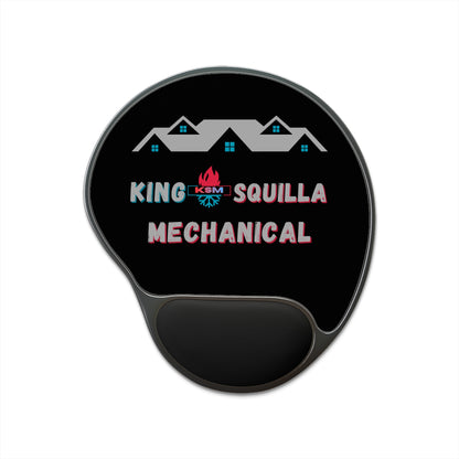 KSM Mouse Pad with Wrist Rest - Office Desk Accessory - King Squilla Mechanical