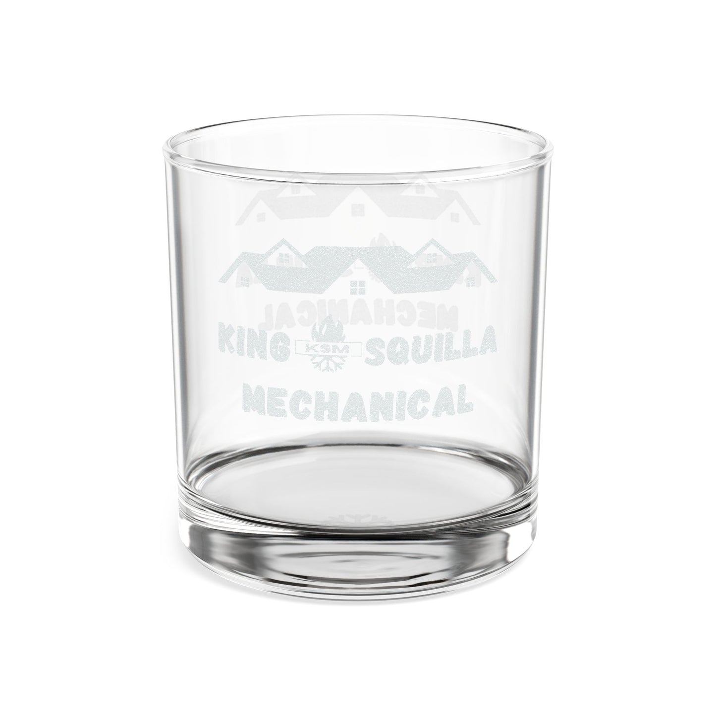 KSM Engraved 10.5oz Whiskey Glass - King Squilla Mechanical