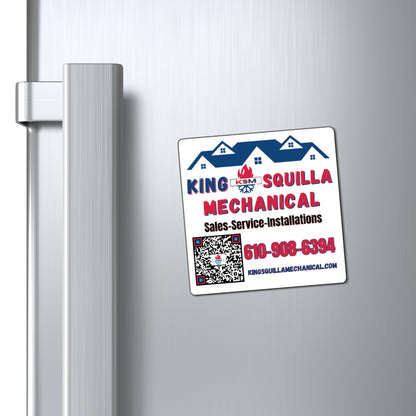 KSM Refrigerator Magnet - Sales & Service with QR Code - King Squilla Mechanical
