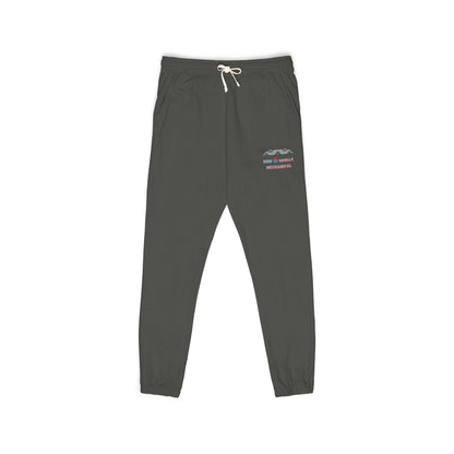 KSM Fleece Sweatpants with Retro Script Logo - King Squilla Mechanical