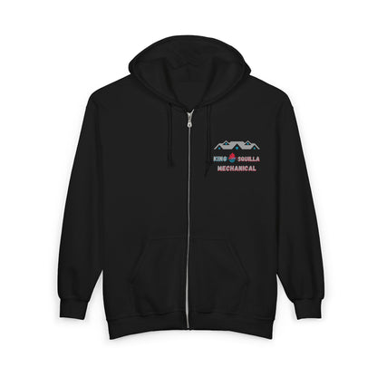 KSM Zip Hoodie — King Squilla Mechanical Logo - King Squilla Mechanical