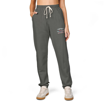 KSM Fleece Sweatpants with Retro Script Logo - King Squilla Mechanical