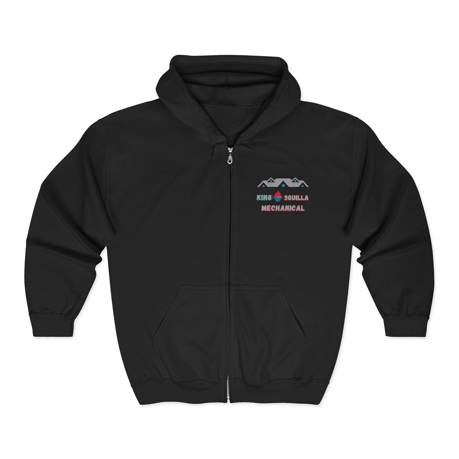 KSM Zip Hoodie — King Squilla Mechanical Logo - King Squilla Mechanical