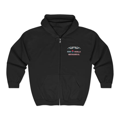 KSM Zip Hoodie — King Squilla Mechanical Logo - King Squilla Mechanical
