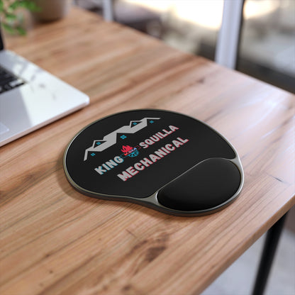 KSM Mouse Pad with Wrist Rest - Office Desk Accessory - King Squilla Mechanical