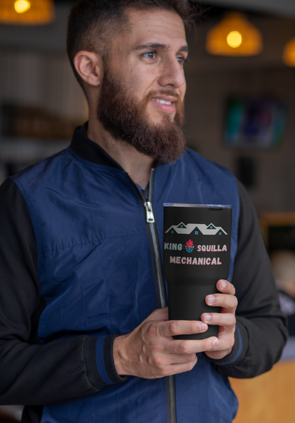 KSM 30oz Insulated Tumbler - Logo with QR Code - King Squilla Mechanical