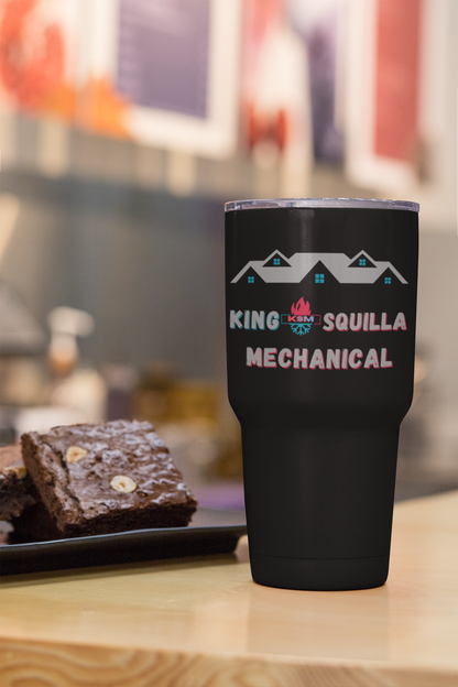 KSM 30oz Insulated Tumbler - Logo with QR Code - King Squilla Mechanical