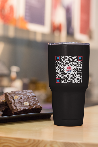 KSM 30oz Insulated Tumbler - Logo with QR Code - King Squilla Mechanical