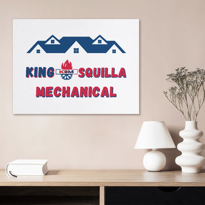 KSM Light Logo Canvas Print - Multiple Sizes No Frame - King Squilla Mechanical