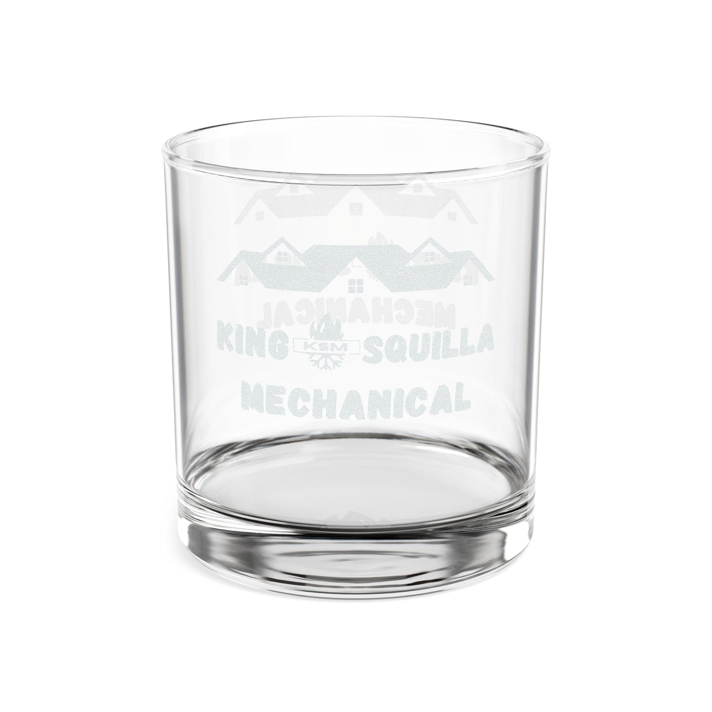 KSM Engraved 10.5oz Whiskey Glass - King Squilla Mechanical
