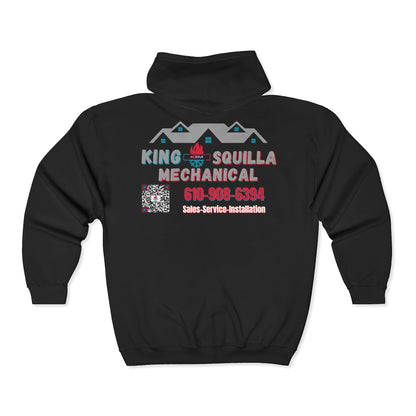 KSM Zip Hoodie — King Squilla Mechanical Logo - King Squilla Mechanical