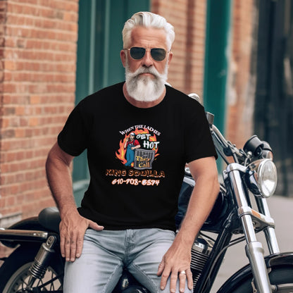 KSM Dark Hot Ladies Gildan G500 T-Shirt - King Squilla Mechanical