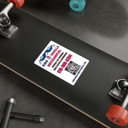 KSM Logo & QR Contact Sticker - King Squilla Mechanical