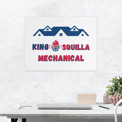 KSM Light Logo Canvas Print - Multiple Sizes No Frame - King Squilla Mechanical