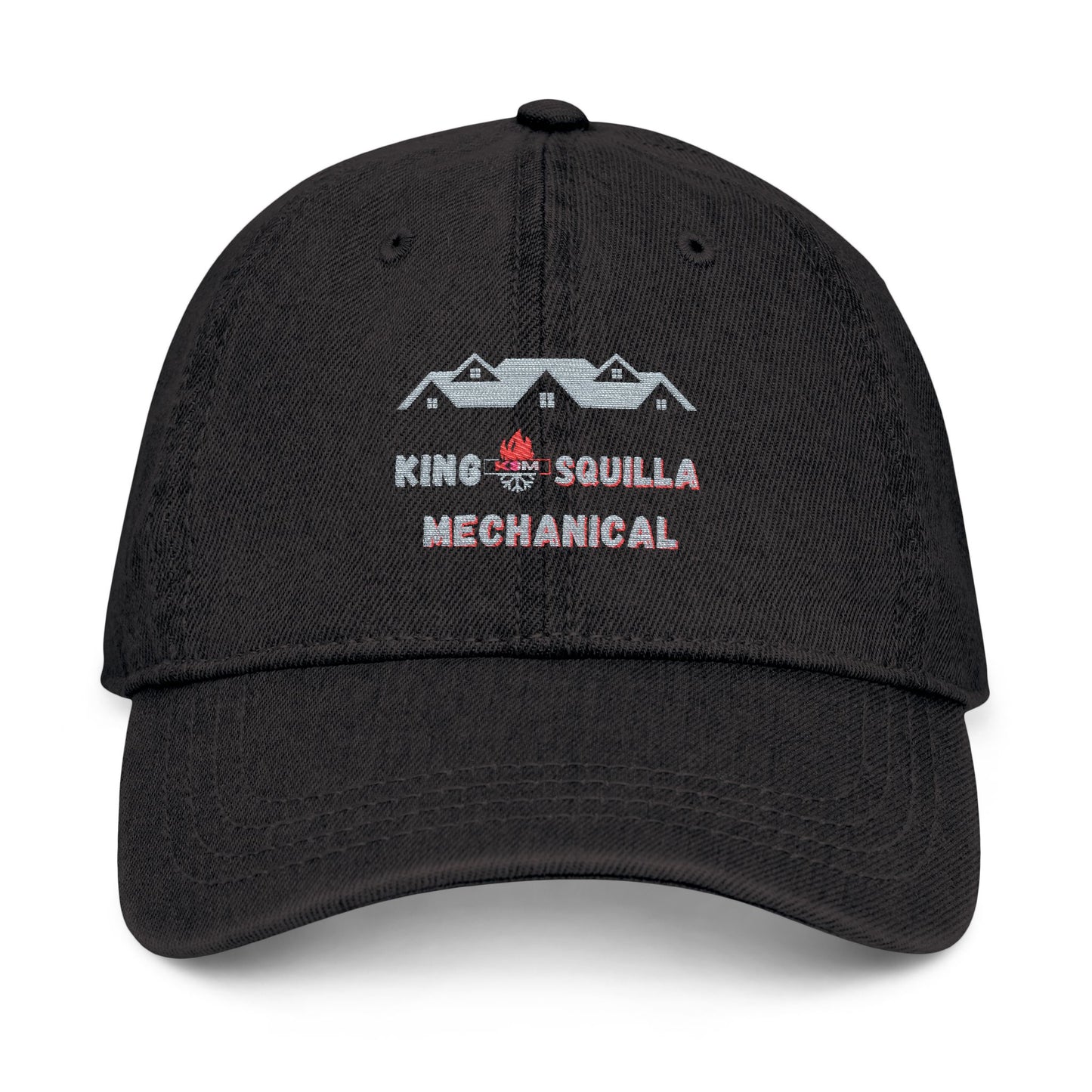 KSM Embroidered Denim Hat - Unstructured 6-panel - King Squilla Mechanical