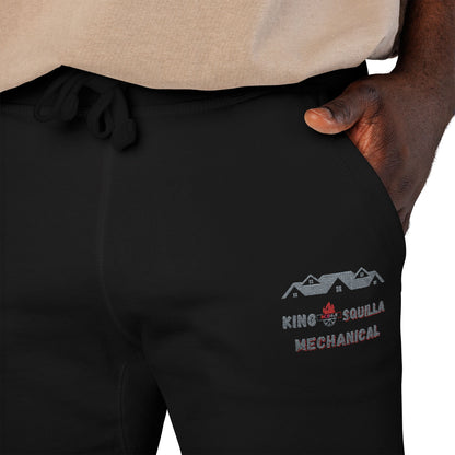 KSM Black Sweatpants – Cozy Fleece Joggers - King Squilla Mechanical