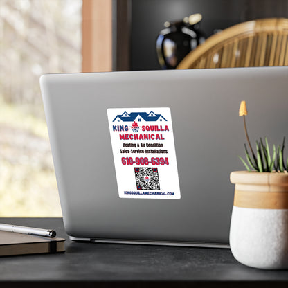 KSM Logo & QR Contact Sticker - King Squilla Mechanical