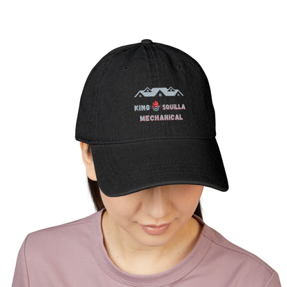 KSM Embroidered Denim Hat - Unstructured 6-panel - King Squilla Mechanical
