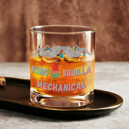 10 oz Whiskey Glass with Crystal Embellishment - King Squilla Mechanical