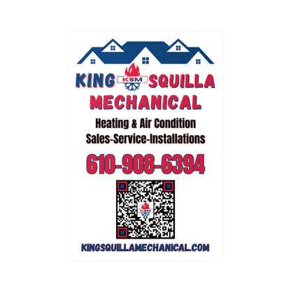 KSM Logo & QR Contact Sticker - King Squilla Mechanical