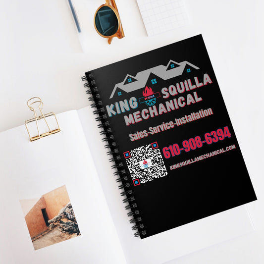 KSM Spiral Notebook - HVAC Sales & Service Notebook - King Squilla Mechanical