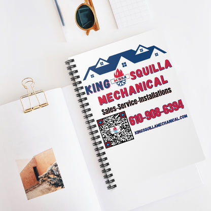 KSM Light Spiral Notebook - HVAC Sales, Service & Installations - King Squilla Mechanical