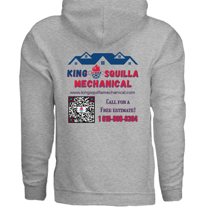 King Squilla Mechanical HVAC Branded Hoodie - Professional Technician Apparel