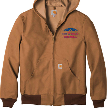 KSM Carhartt Brown Thermal-Lined Duck Active Jacket